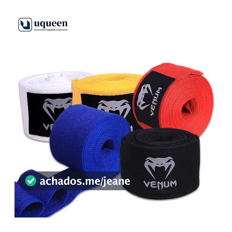 UQUEEN 1Pair 1.5M/3M/5M Bandagens De Boxe Sanda Muay Thai Treinamento Auto-Adesivo Micro Elástico Encadernação Esportiva