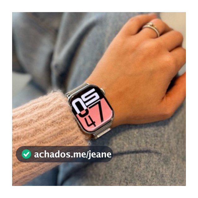 Smartwatch W10 MINI 38mm Pulseira De Silicone E Metal original-Envio Para São Paulo OZRJ