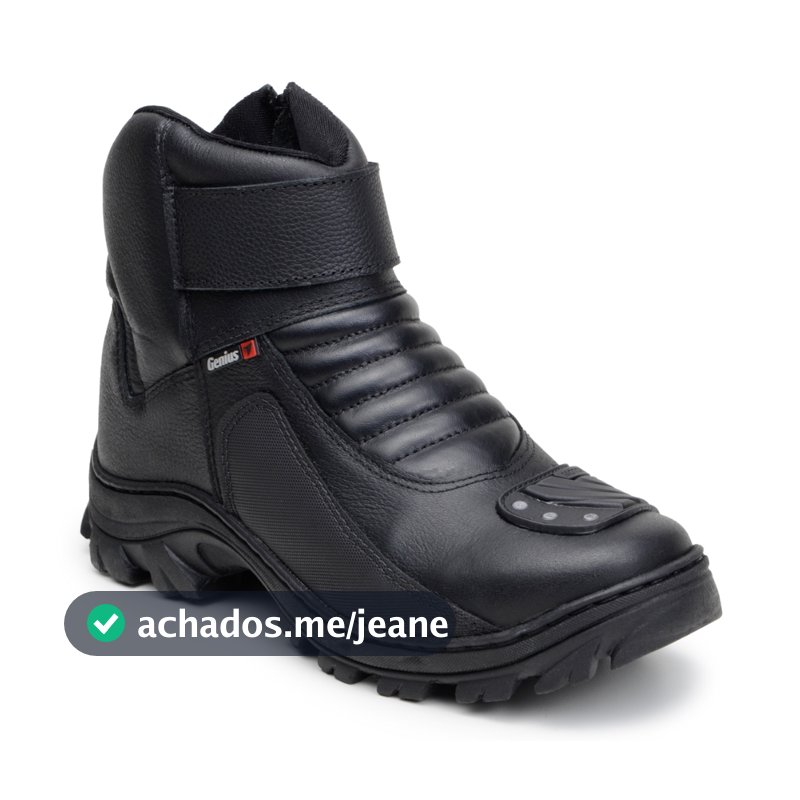 Bota Motociclista Couro Legitimo, Palmilha Gel, Sola Borracha