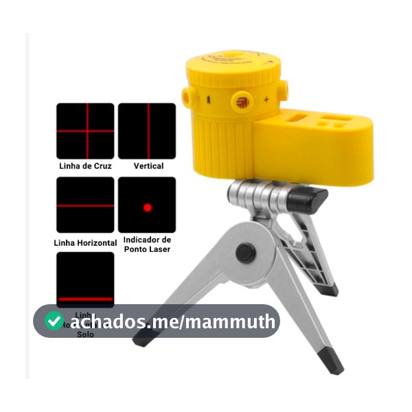 Nível Laser Trena Esquadro Bolha Horizontal Vertical Com Tripé Piso Teto Giratório Nivelado a laser