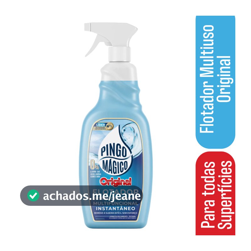 Pingo Mágico Original 1 Litro - Flotador Para Limpeza  Pingo Mágico limpa Qualquer Superfície