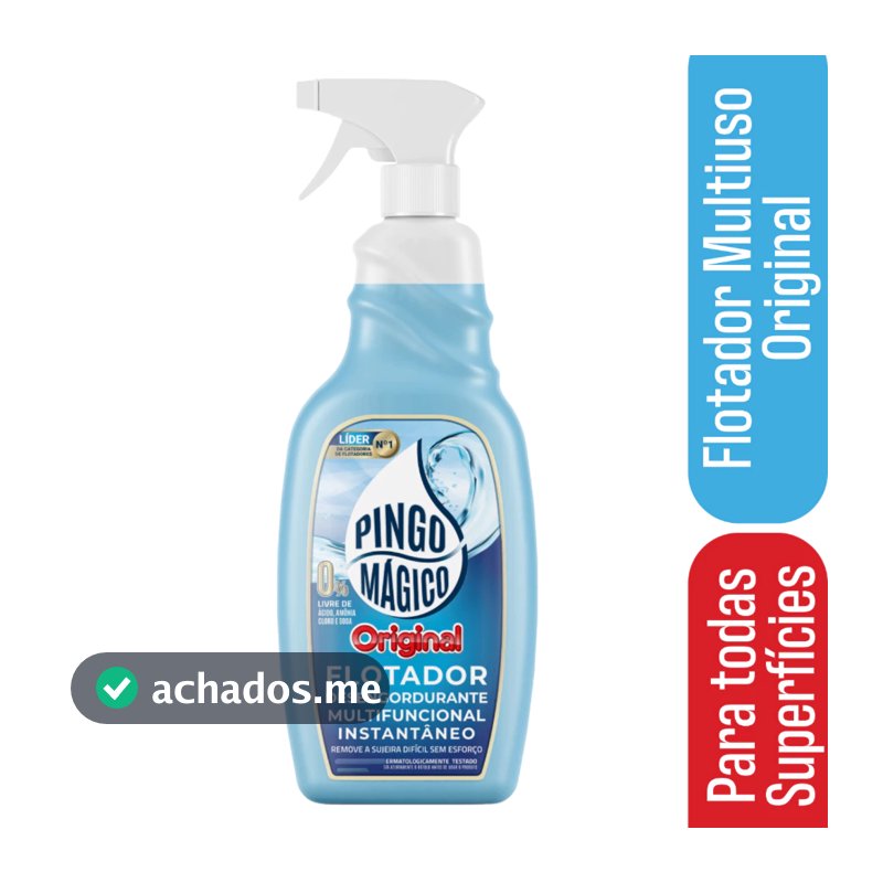 Pingo Mágico Original 1 Litro - Flotador Para Limpeza  Pingo Mágico limpa Qualquer Superfície