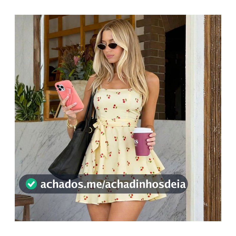 Macaquinho Feminino Curto Modelo Cereja com Cinto e Babado Alcinha Ajustável Look Elegante Verão