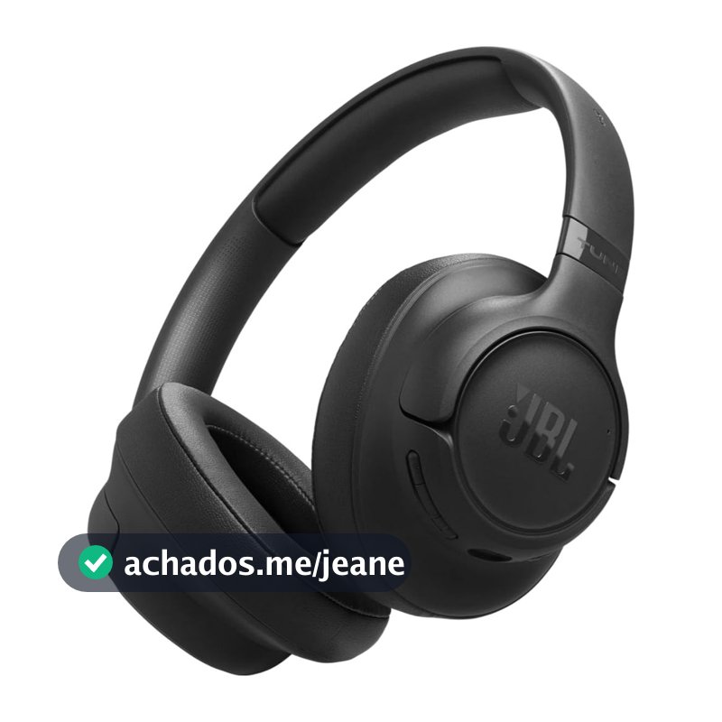 Fone de Ouvido JBL Tune 730BT Preto Bluetooth Over-Ear Sem Fio, Até 76 Horas de Bateria