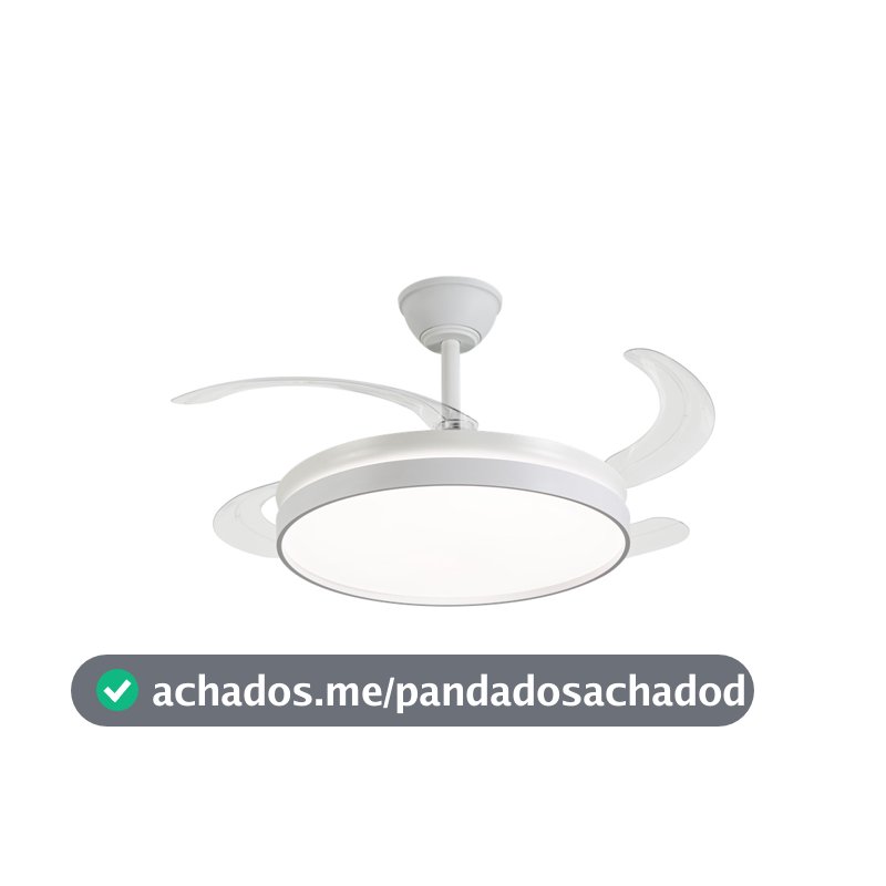 Ventilador De Teto Hilife 106cm Com Luz Led Silencioso Controle Remoto 127V/220V