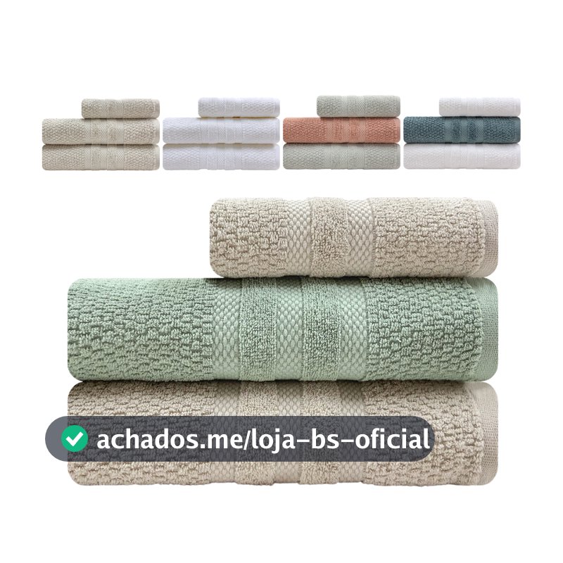 Jogo de Toalha Vanilla Extra Soft Algodão 3 Peças Banho e Rosto Buddemeyer
