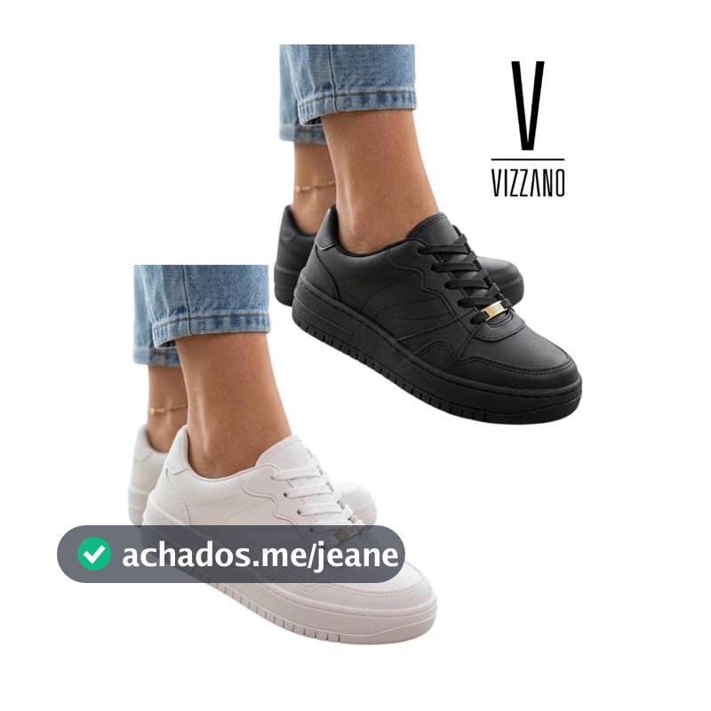 Tênis Feminino Casual Plataforma Vizzano Original Confortável Leve