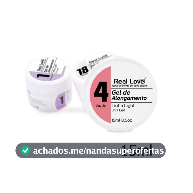 Gel de Modelagem para Unhas Gel 15ml - Real Love