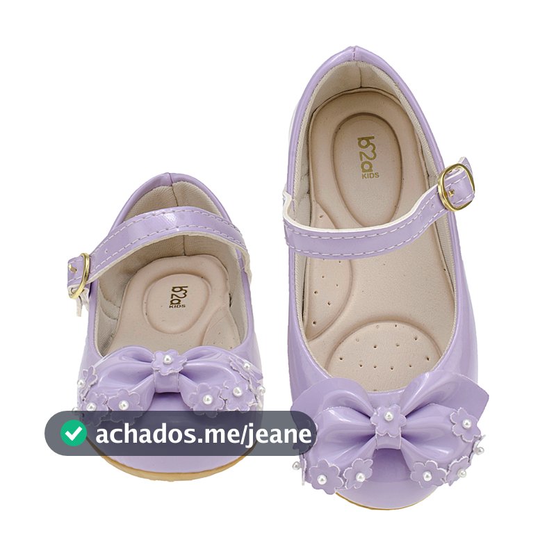 Sapatilha Infantil Bailarina Menina Laço Verniz Delicada Promoção Batizado Verão 2025 - 20 ao 27