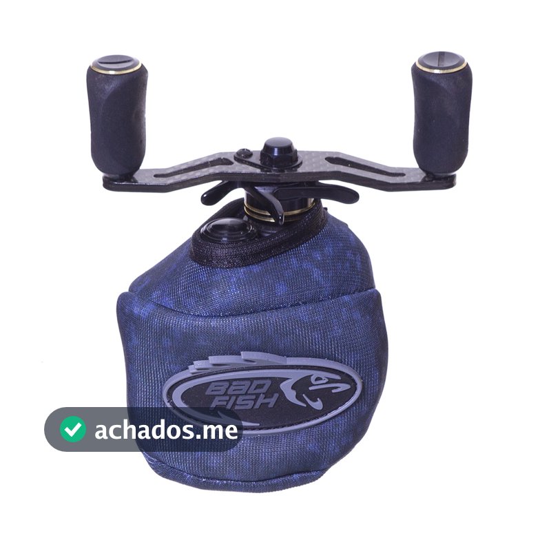 Capa Proteção Carretilha/Molinete Bad Fish Chumbo e Preto