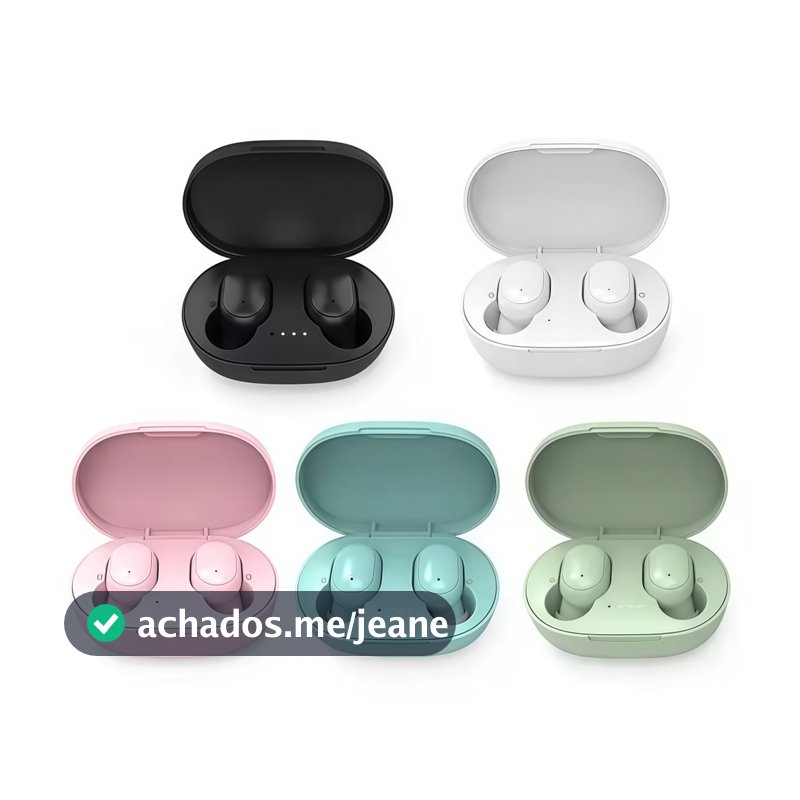 A6S Fone Sem Fio Bluetooth Intra Auricular com Microfone e Estojo Portátil
