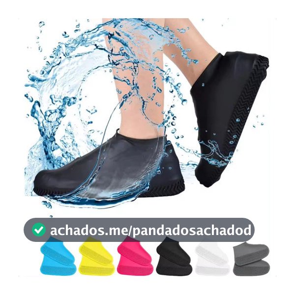 Capa Chuva Sapato Tênis Moto Protetor Silicone Calçado Top Para Máxima Proteção Pés Motoqueiro Motoboy Unissex Galocha Cano Longo Versátil Durável Flexível Leve Impermeável Antiderrapante Resistente Lavar Quintal Banheiro Água Lama Colorido Jovem Adulto