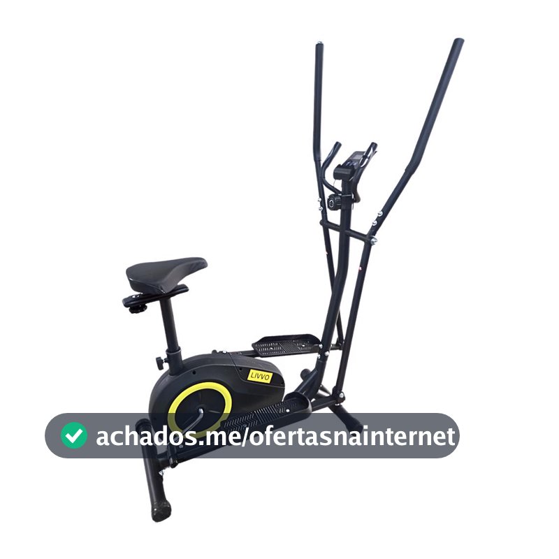 Bicicleta Elíptico Magnético 120 kg Controle de 8 Níveis LV-BEM120 LIVVO