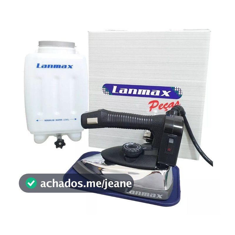 Ferro De Passar Roupas A Vapor Lanmax Industrial 1300w