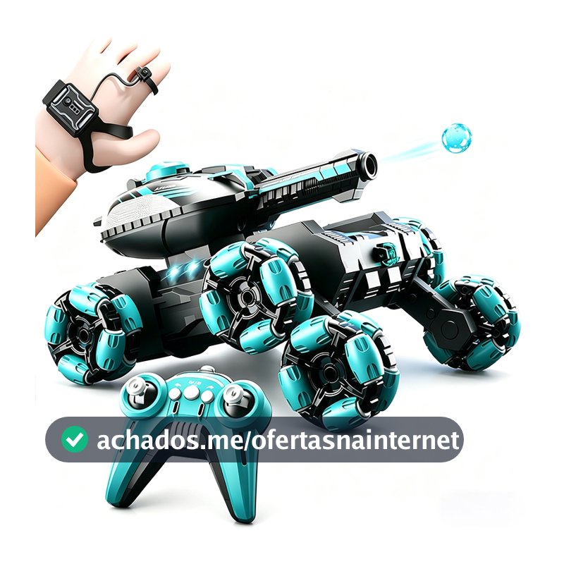 Carro de Brinquedo Infantil Acrobacias com Controle Remoto Drift 360° Tanques de controle remoto