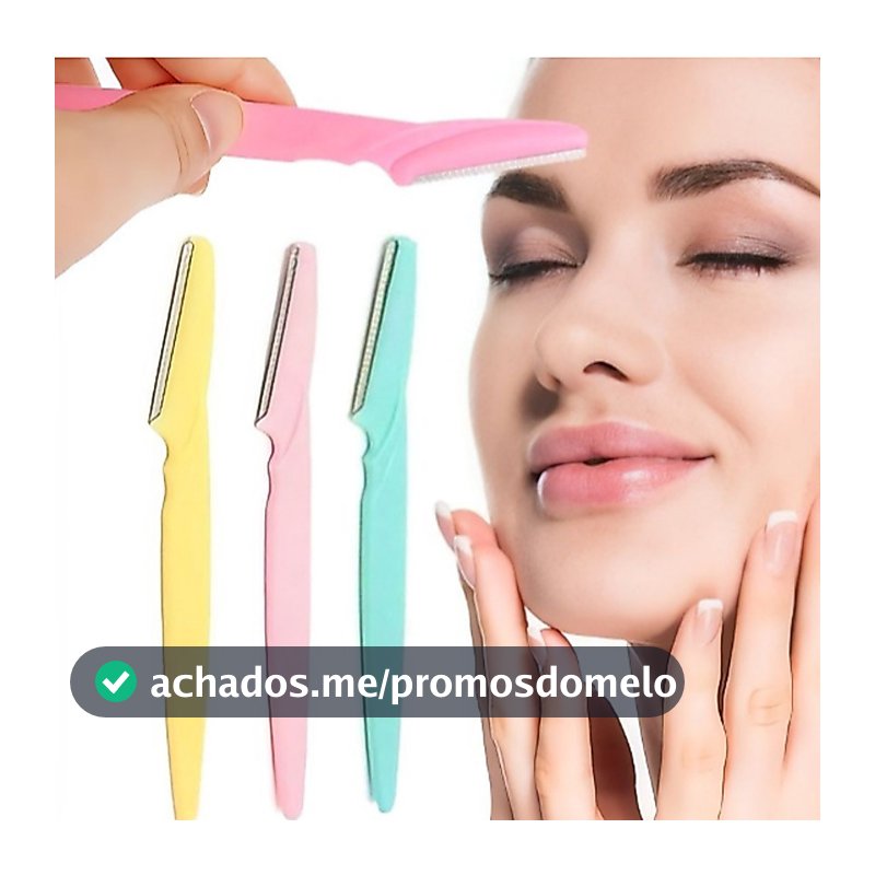 Kit 3/6/12/18 Lâmina Sobrancelha e Rosto Navalha Navalhete para Depilação Facial sobrancelhas buço e axila