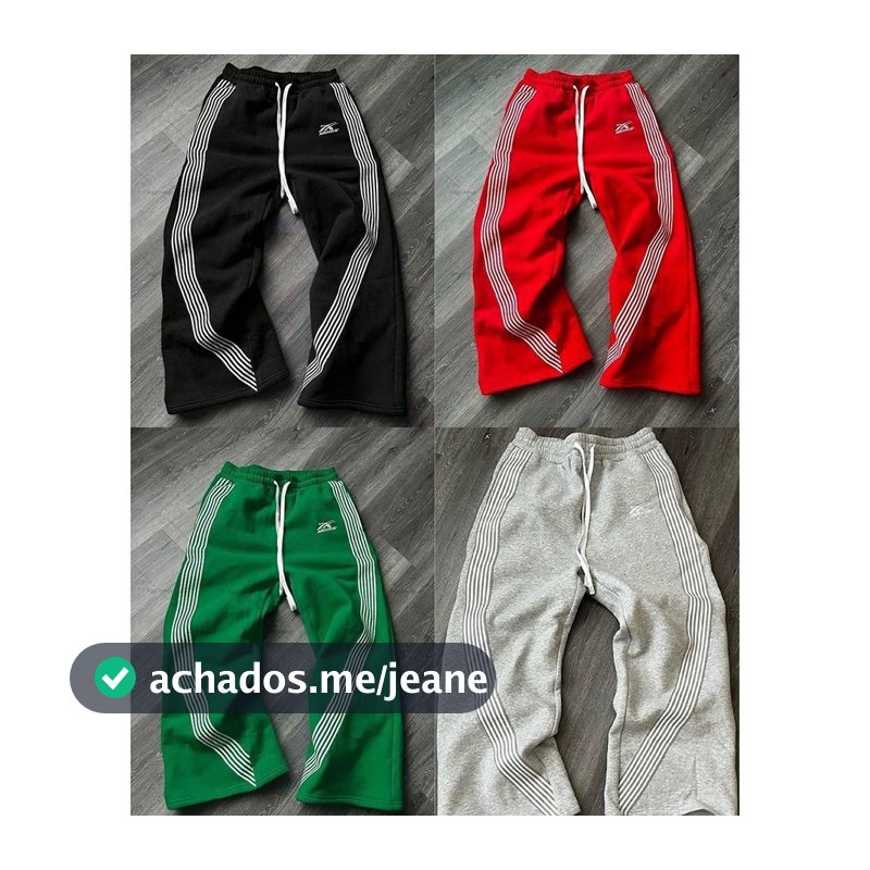 American High Street Masculino Ins Hip Hop Solto Calças Retas Y2K Unissex Outerwear Esportivas Casuais