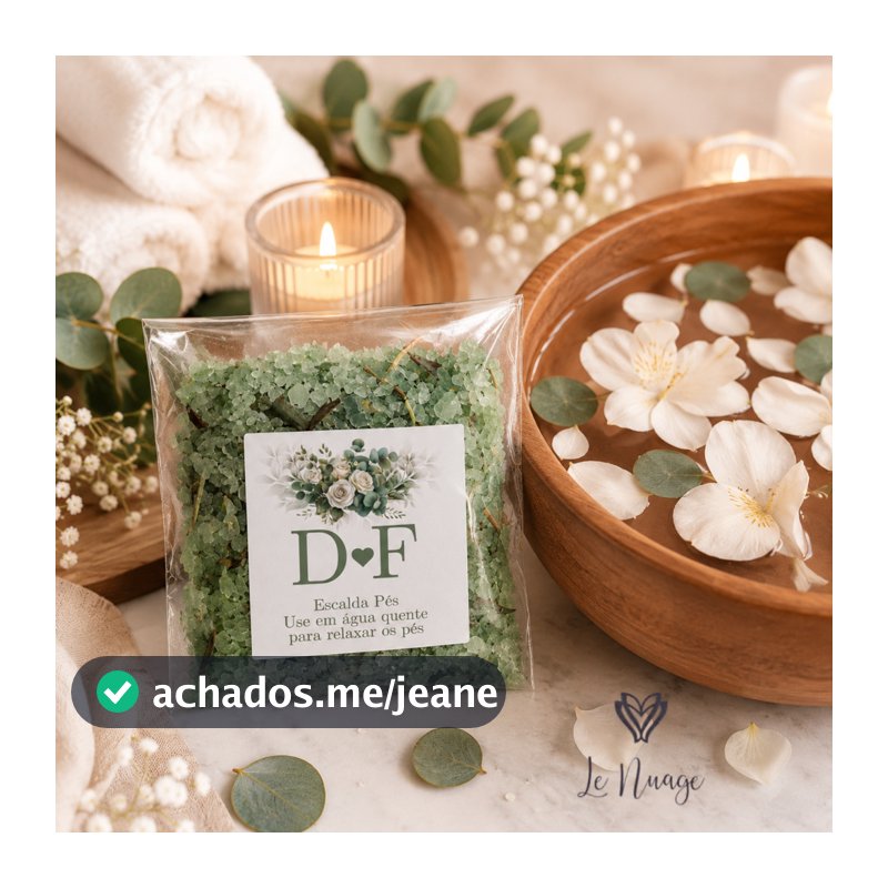 Escalda Pés Verde Oliva Casamento | Lembrancinha Casamento -Noivado - ANIVERSARIO