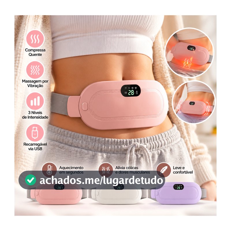 Massageador Elétrico Para Cólica Aquecimento Com Temperatura
