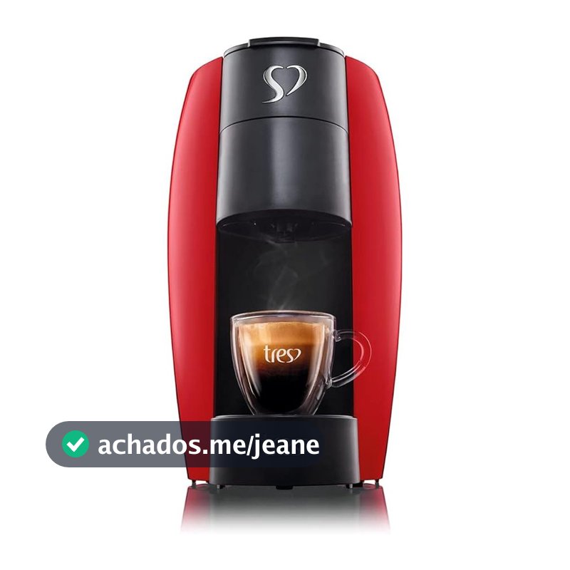 Cafeteira Espresso 3 Corações Luna Multibebidas Vermelha - 110V