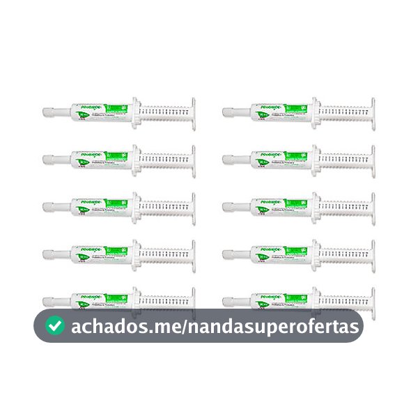 Kit 10 Probiótico & Prebiótico Para Cães Gatos Recupera Flora Intestinal 14g