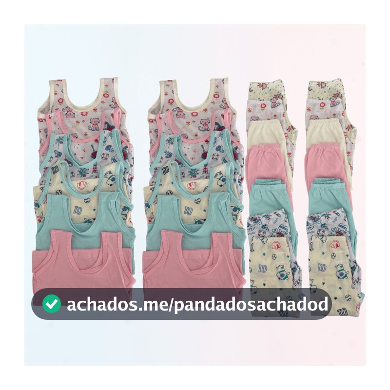 Kit Bebê Verão 10 Peças 5 Camiseta 5 Mijão Menino Menina Enxoval Feminino Masculino Liso Estampado
