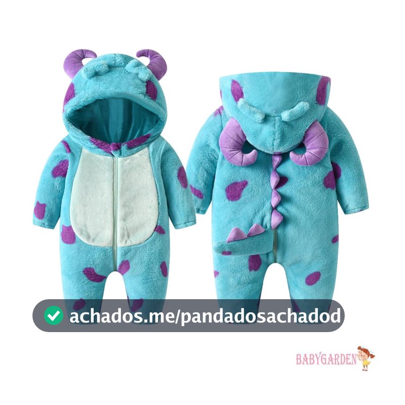 Macacão de lã 6mese-5anos infantil com capuz de Animal de desenho animado com capuz quente de inverno roupas de neve para bebê meninas e meninos