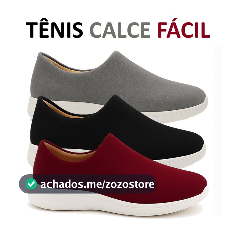 Tênis Meia Feminino Calce Fácil Botinha Ortopédico Esportivo Slip On Casual Confortável Academia