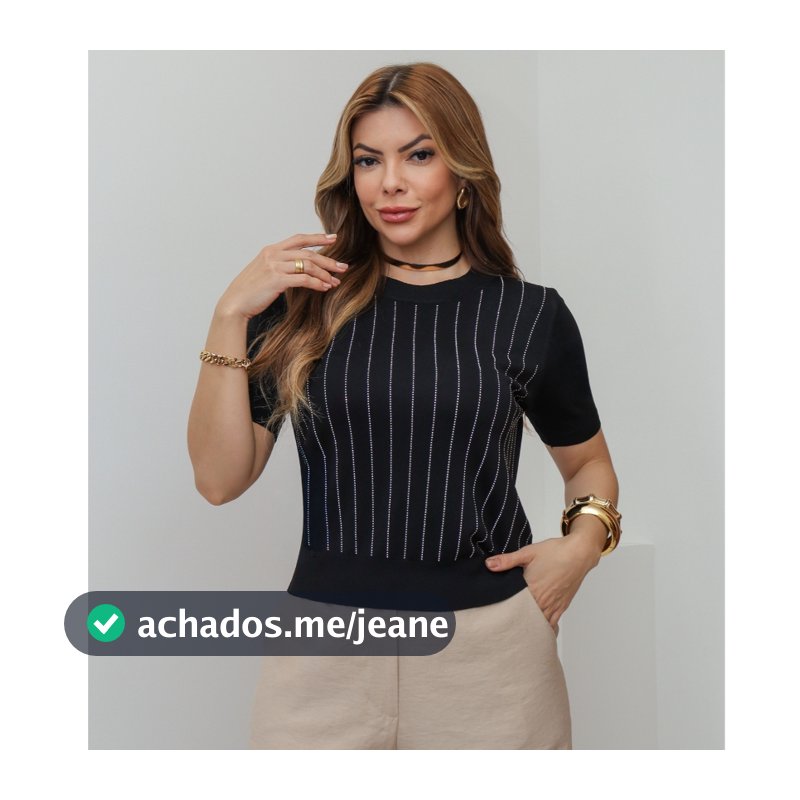 Blusa Feminina Cropped T-Shirt Modal Fresco Casual Tendência Elegante Verão 3RD SD1813/1334