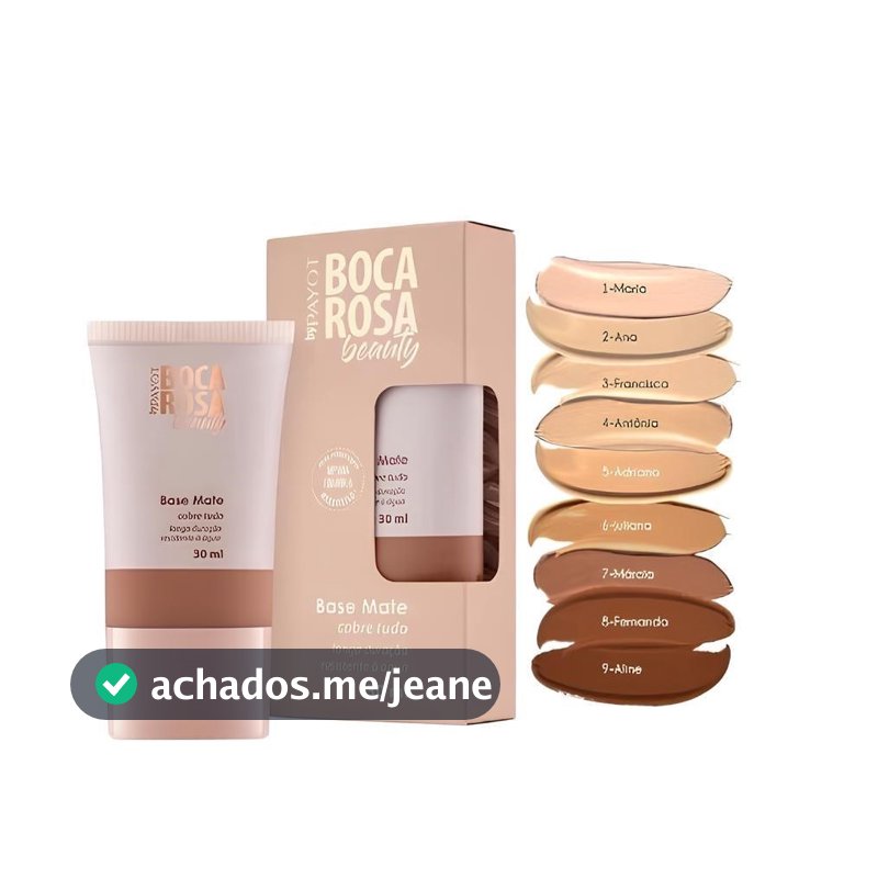 Base Mate Cobre Tudo 30ml Boca Rosa Beauty By Payot