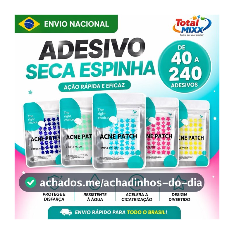 KIT 40-240 Adesivos Seca Espinha Hidrocoloide Seca Acne De Estrela