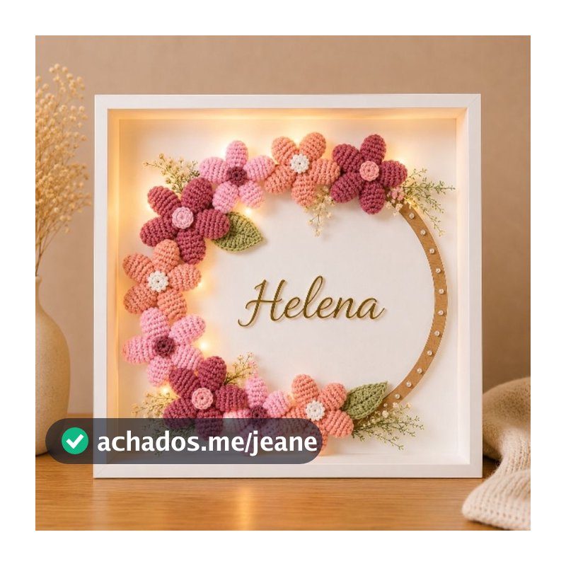 Porta Maternidade Personalizado em Acrílico com Amigurumi | Nome, Tema e Cores Personalizados para Bebê