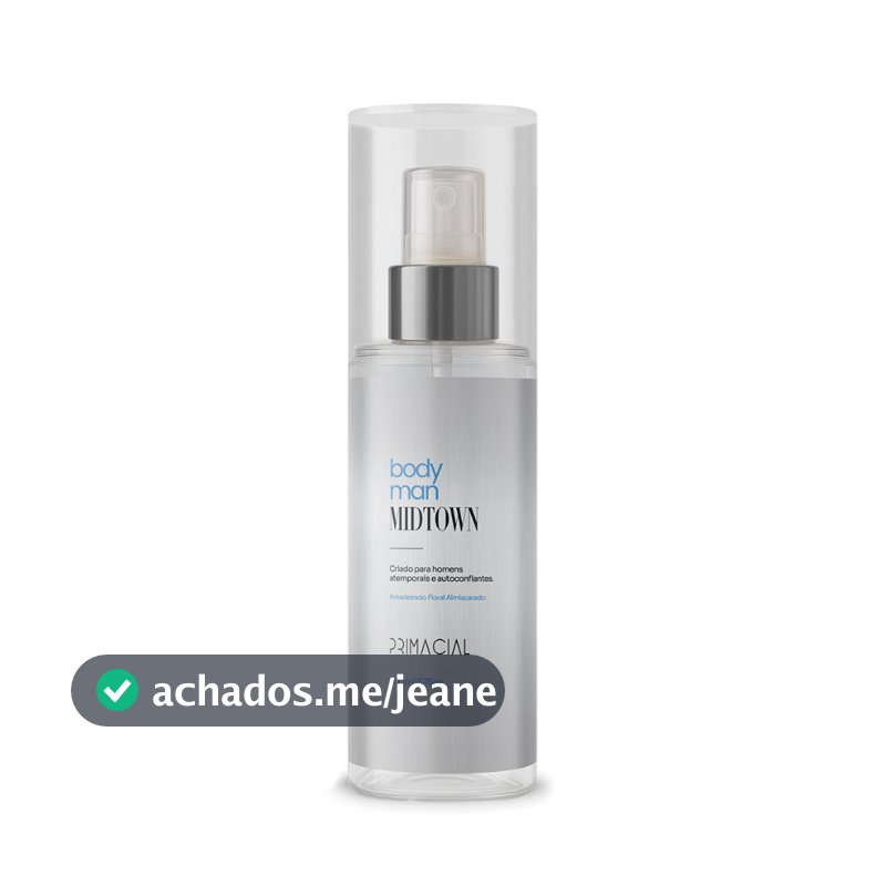 BODY SPLASH MASCULINO MIDTOWN 200ML - PRIMACIAL PERFUME FRESCO AMADEIRADO