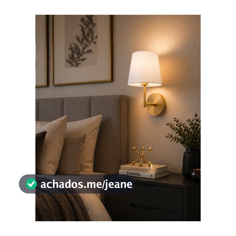 Luminária De Parede Arandela Lumi Minimalista Moderno Ideal quarto cabeceira elegante sala corredor