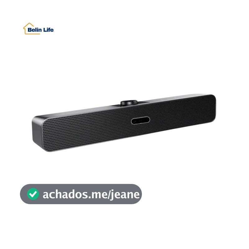 Soundbar Gamer Para PC e Notebook Caixa de Som 6W RMS USB P2 ACS-4512