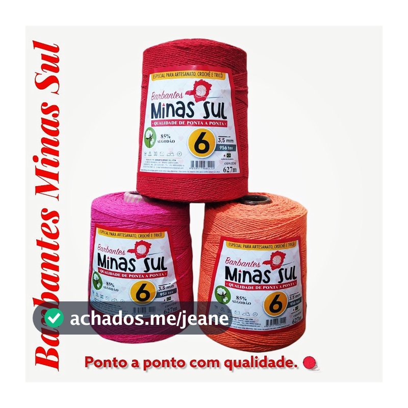 Barbantes Minas Sul 600g Fio N6