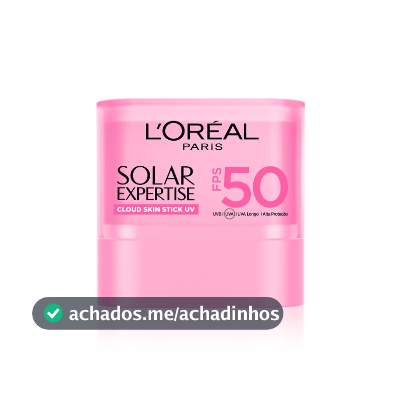 Protetor Solar em Bastão L'Oréal Paris Solar Expertise Cloud Skin FPS 50 12.2g