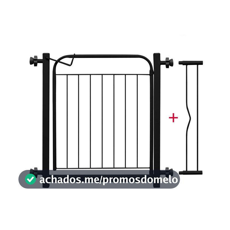Grade De Proteção para Pet Cães Bebês e Crianças Para Portas Portão - 80 cm Promoção Envio Imediato