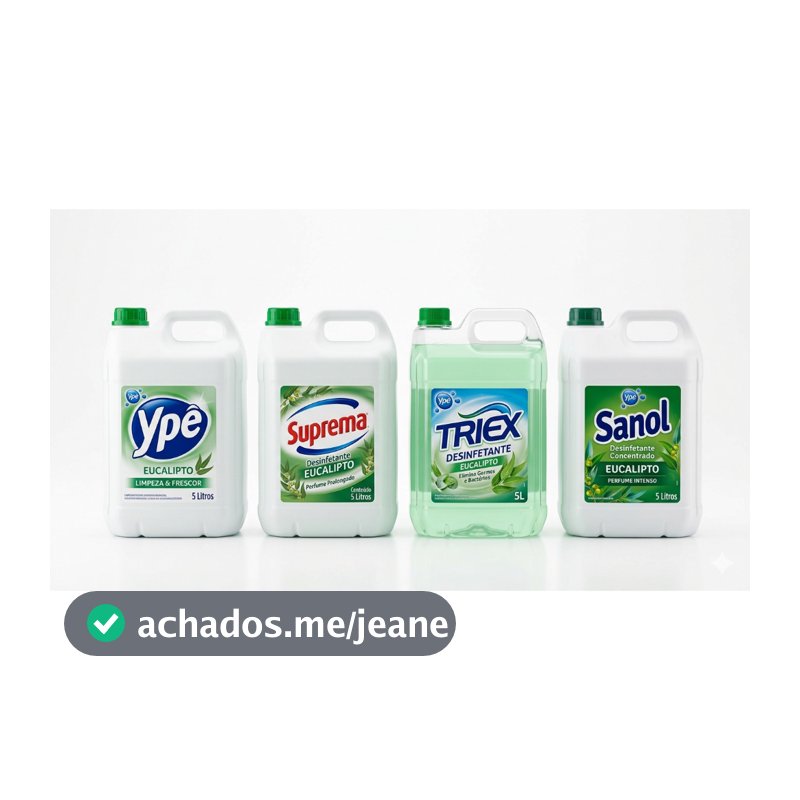 Desinfetante Eucalipto 5 litros Ipê, Suprema, Triex SanoL Atacado