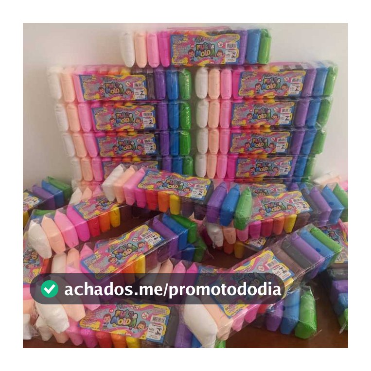 Kit 60 massinhas EVA Pula-Pula (peso total 500gr) (12 cores) + 10 ferramentas de modelar