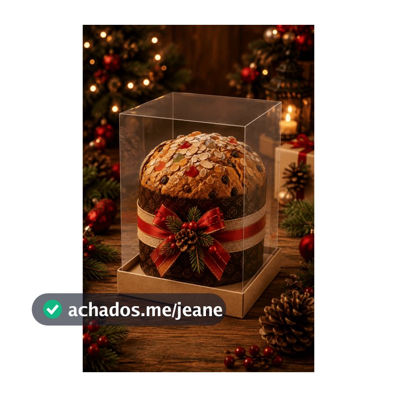 Caixas Embalagem para Panetone 500g / 400g e Mini Panetone 100g / 250g - Premium - c/ berço