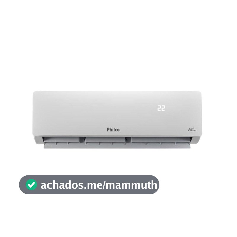 Ar Condicionado Philco 12000 BTUs Philco PAC12FC -Split, Eco Inverter, Frio, Interno+Externo, 220V