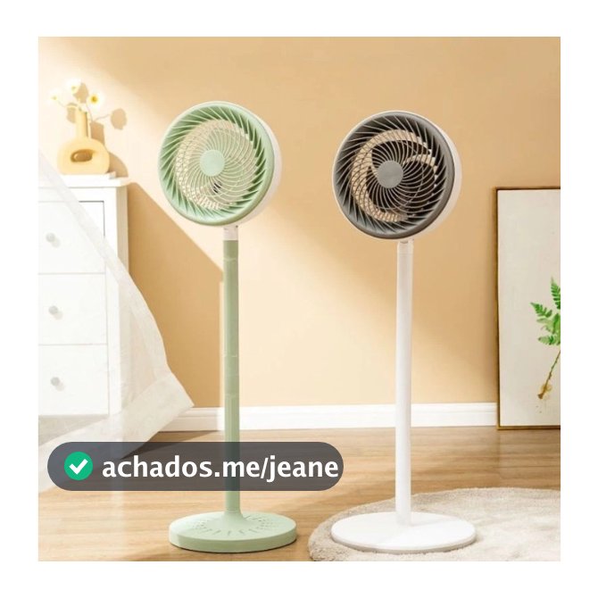 Ventilador De Coluna/ Chão/ Mesa Com 5 Hélices E Base Resistente Rotação Potente Desmontável