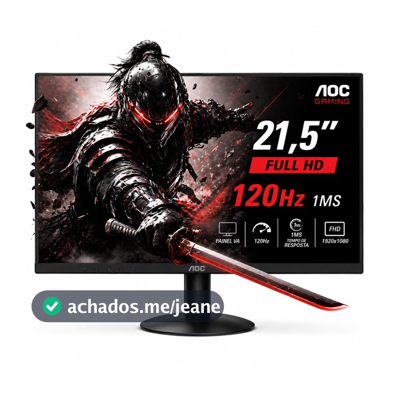 Monitor AOC  21,5" Full HD 120Hz, 1ms, VA, Gaming, Screen+Adaptive-Sync, Flicker-Free,  22B30HM23