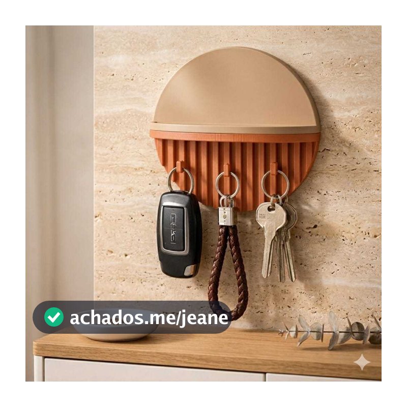 Porta Chaves de Parede Moderno Decorativo  | Organizador de Chaves Elegante para Entrada Casa