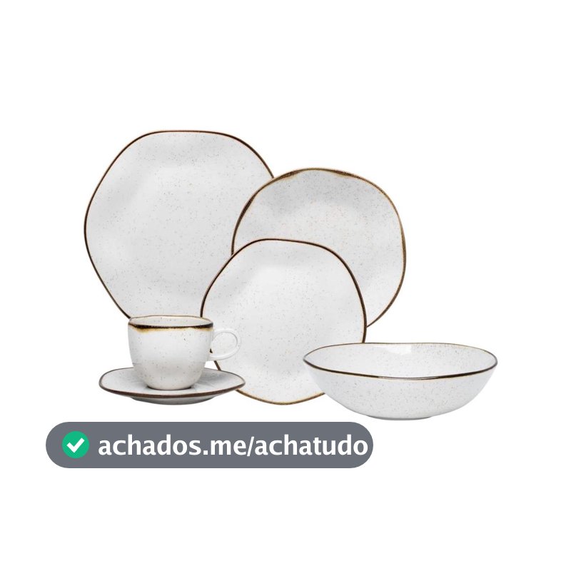 Aparelho Jantar 30 Pçs Oxford Ryo Maresia + Saladeira 26cm
