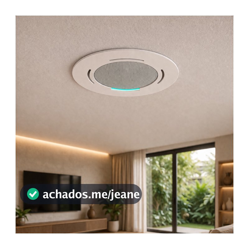 Suporte Para Alexa Echo Pop De Embutir No Teto Gesso Redondo