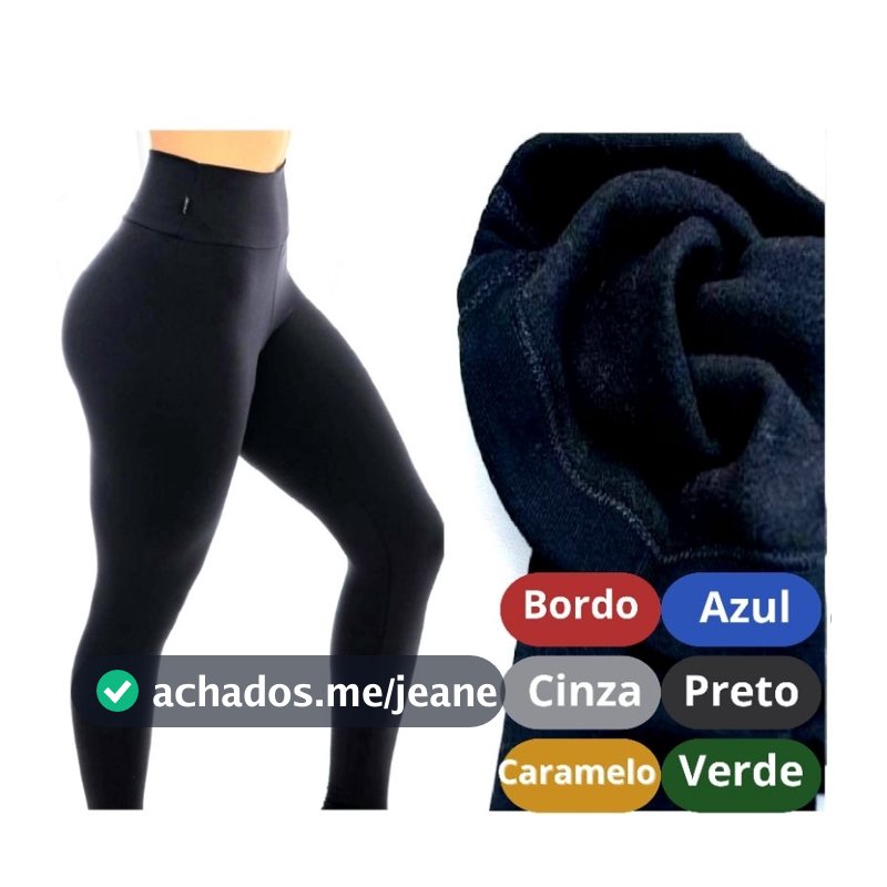 Legging Flanelada Feminina Peluciada Quentinha Inverno