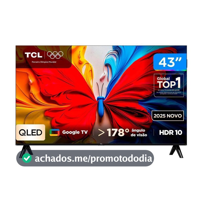 TV TCL Full HD QLED Google TV 2 HDMI