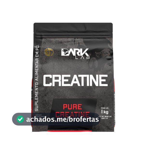 Creatina Monohidratada Pura Refil 1Kg Dark Lab - Creatine, Creatina 100% Pura
